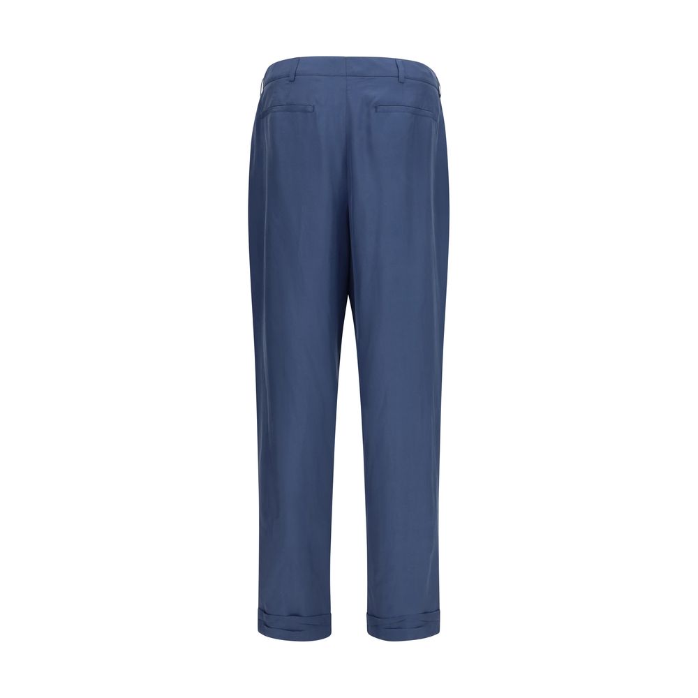 Tailored Pants with habutai silk belt