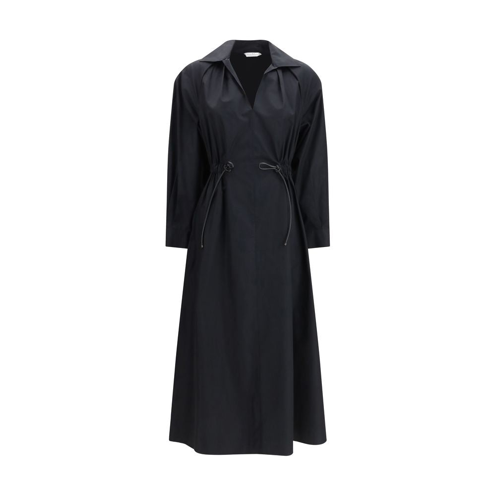 Pedaggi Midi Dress in cotton poplin