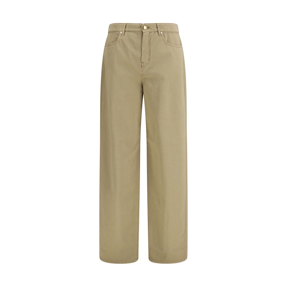 Baggy Pants in pure cotton satin
