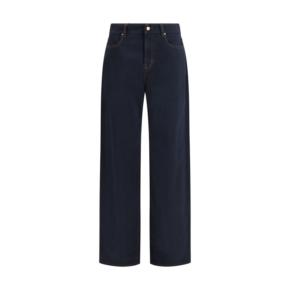 Baggy Pants in pure cotton satin