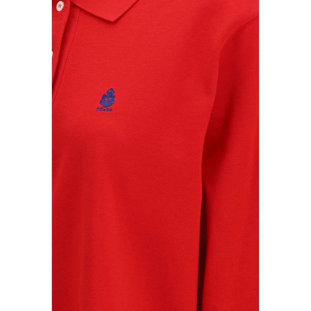 Long-sleeve cotton piqué Polo