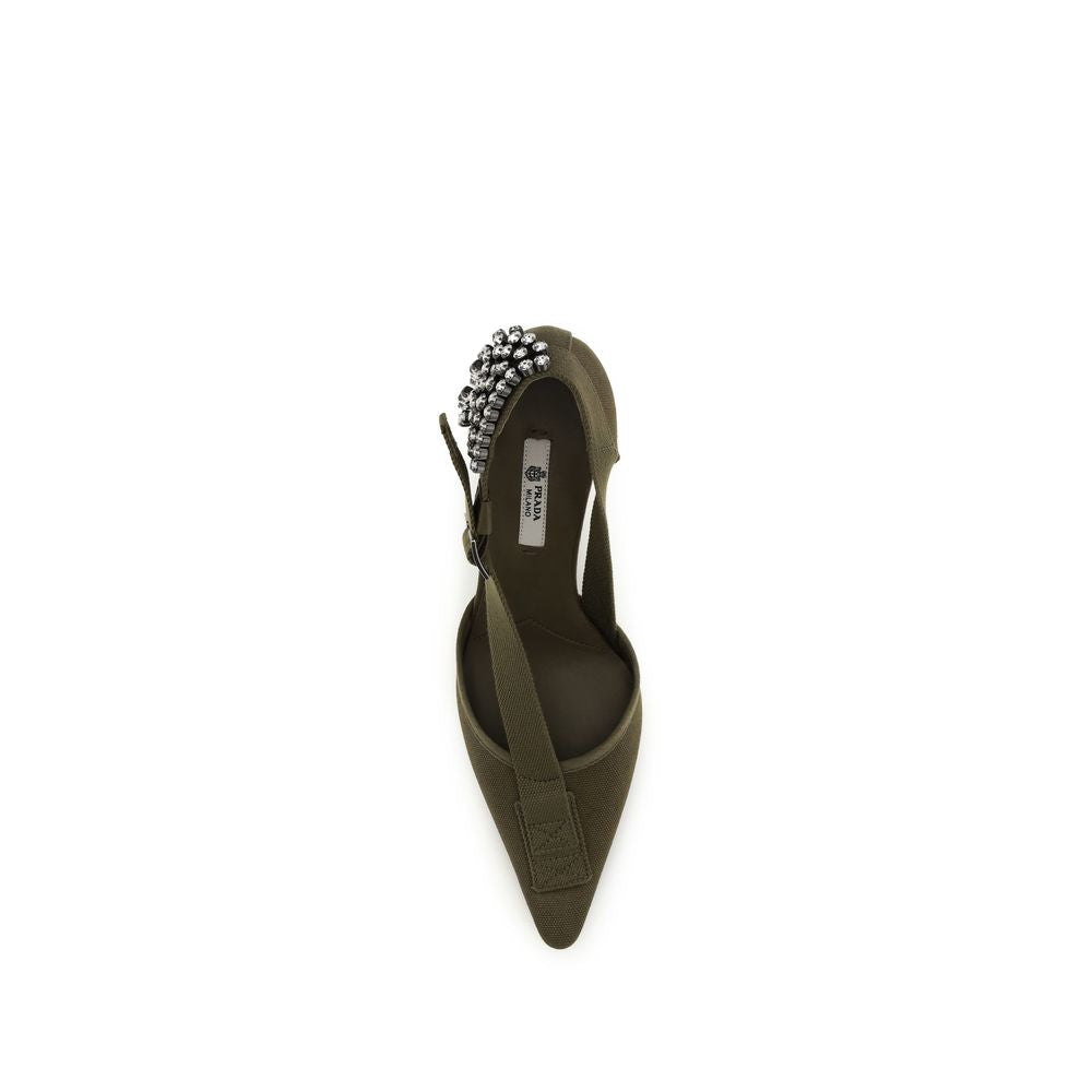 Canvas Pumps with crystals