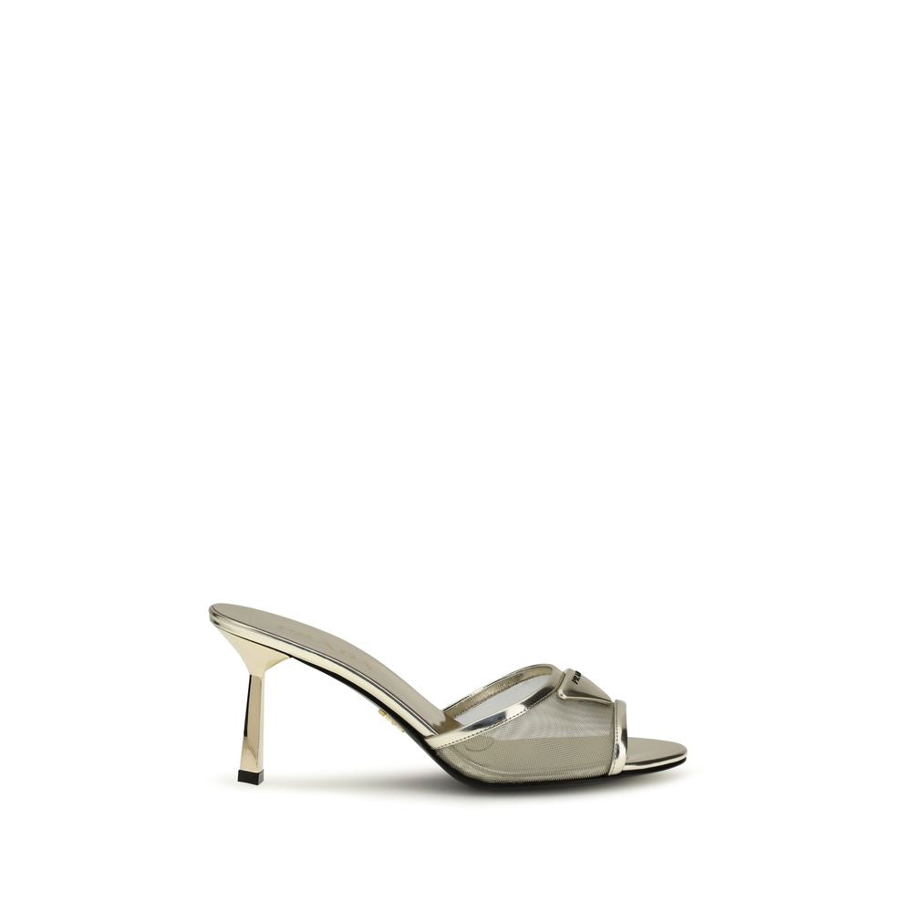 Sandals with the triangular logo