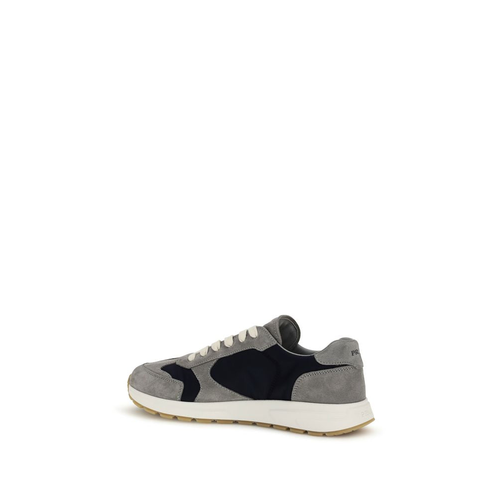 Prax Sneakers in suede and Re-Nylon
