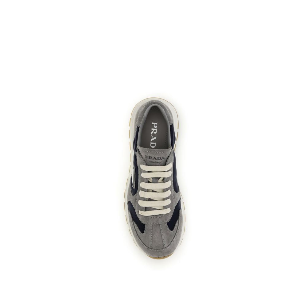 Prax Sneakers in suede and Re-Nylon
