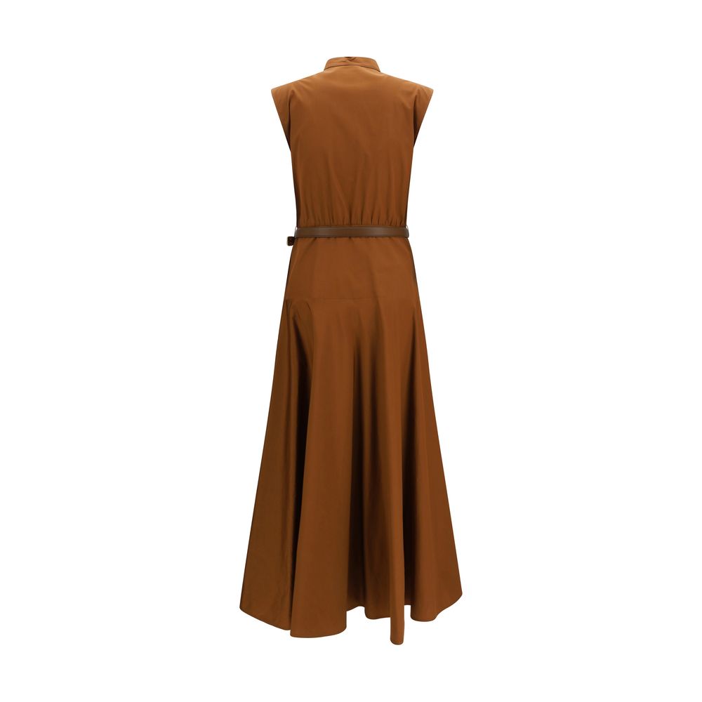 Cotton poplin fit-and-flare Dress