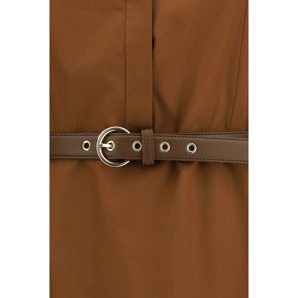 Cotton poplin fit-and-flare Dress