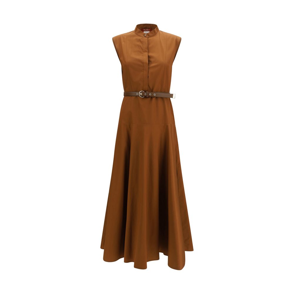 Cotton poplin fit-and-flare Dress