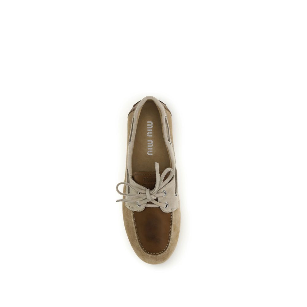 Leather and suede Loafers