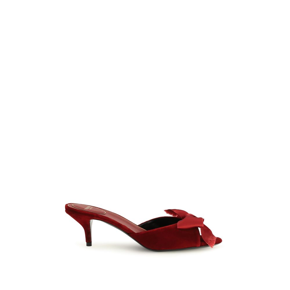 Marie velvet slide Sandals