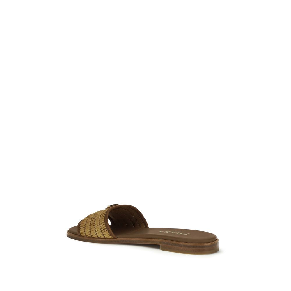 Raffia slippers Sandals