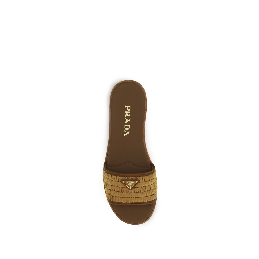 Raffia slippers Sandals