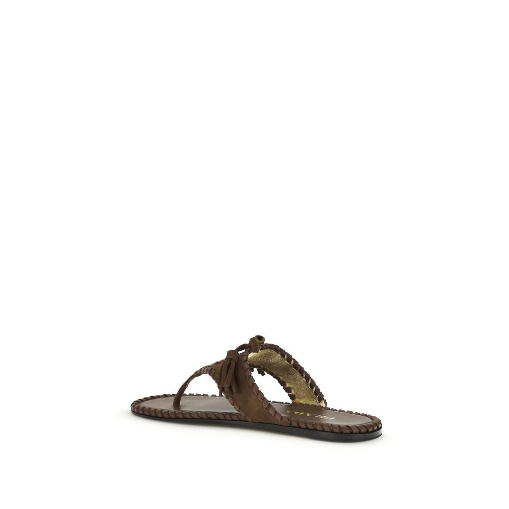 Thong Sandals with tassels