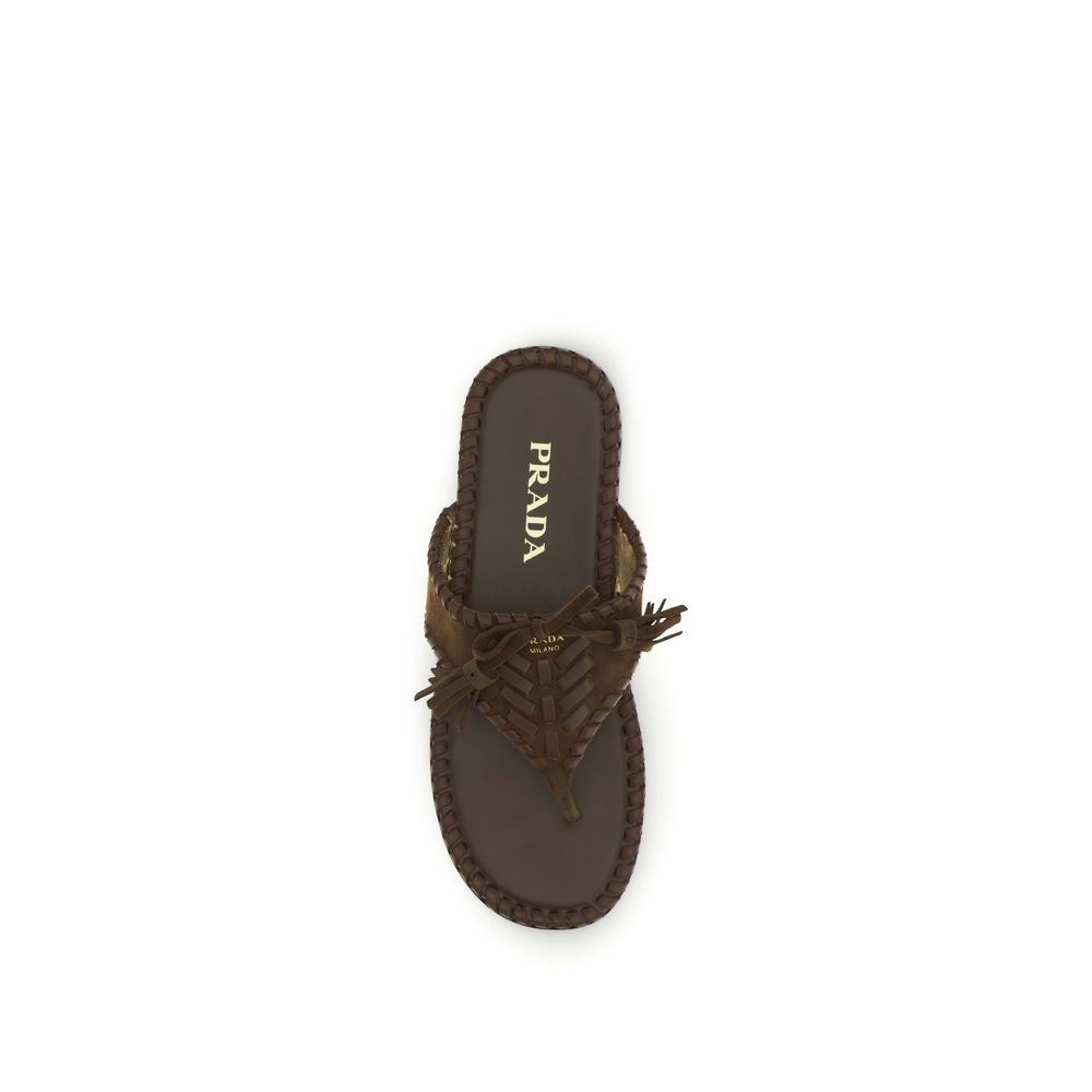 Thong Sandals with tassels