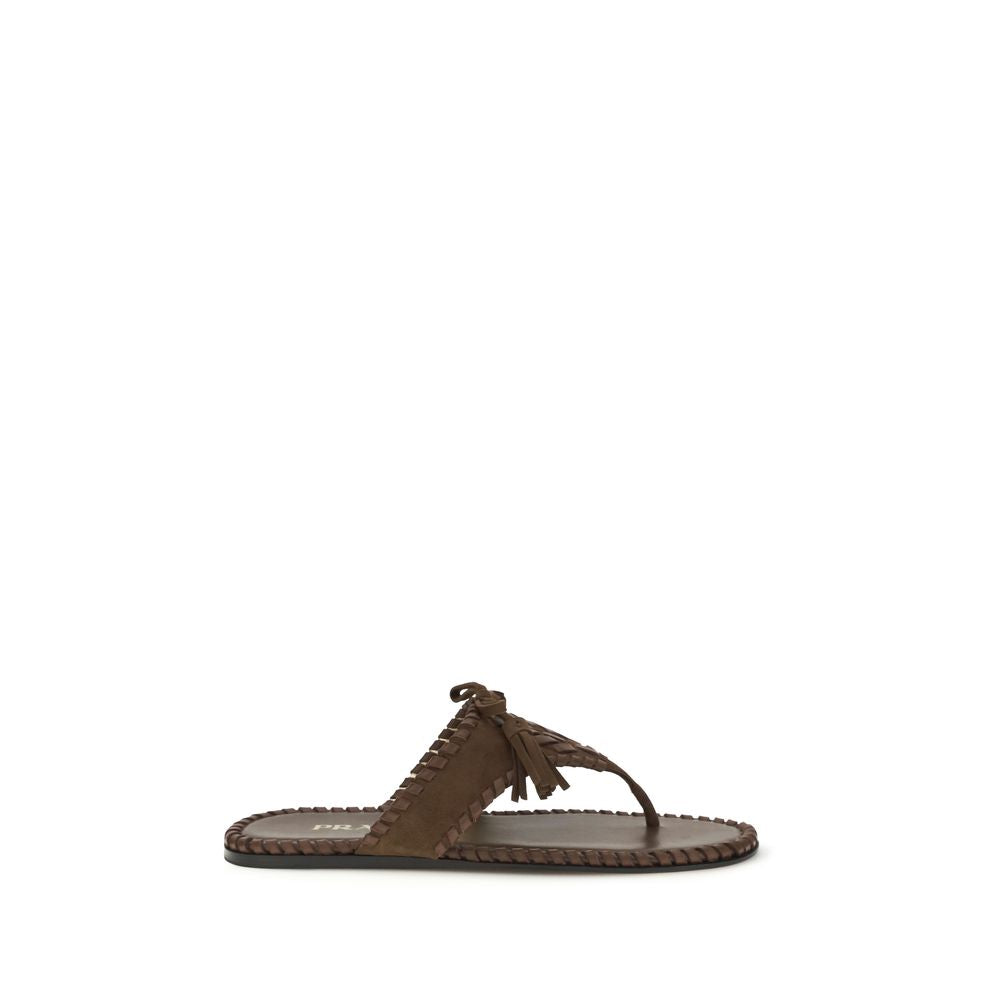 Thong Sandals with tassels