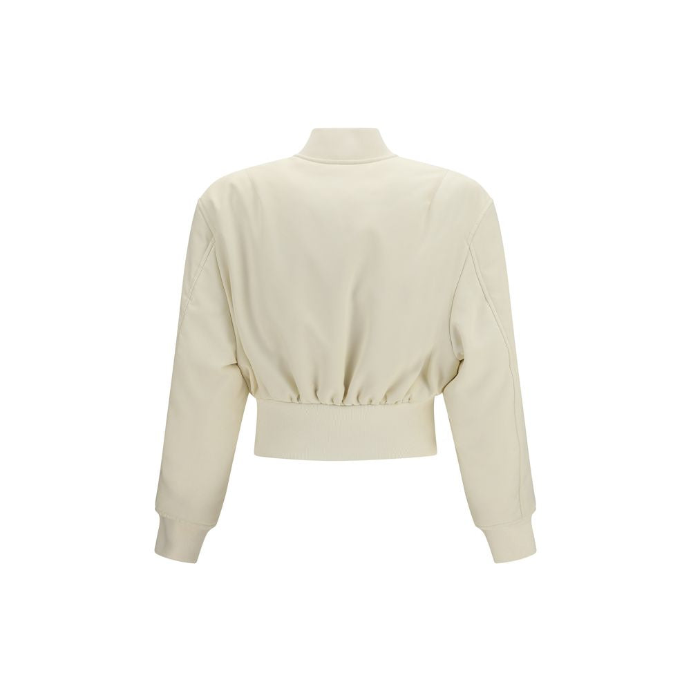 Cropped Bomber Jacket in technical faille