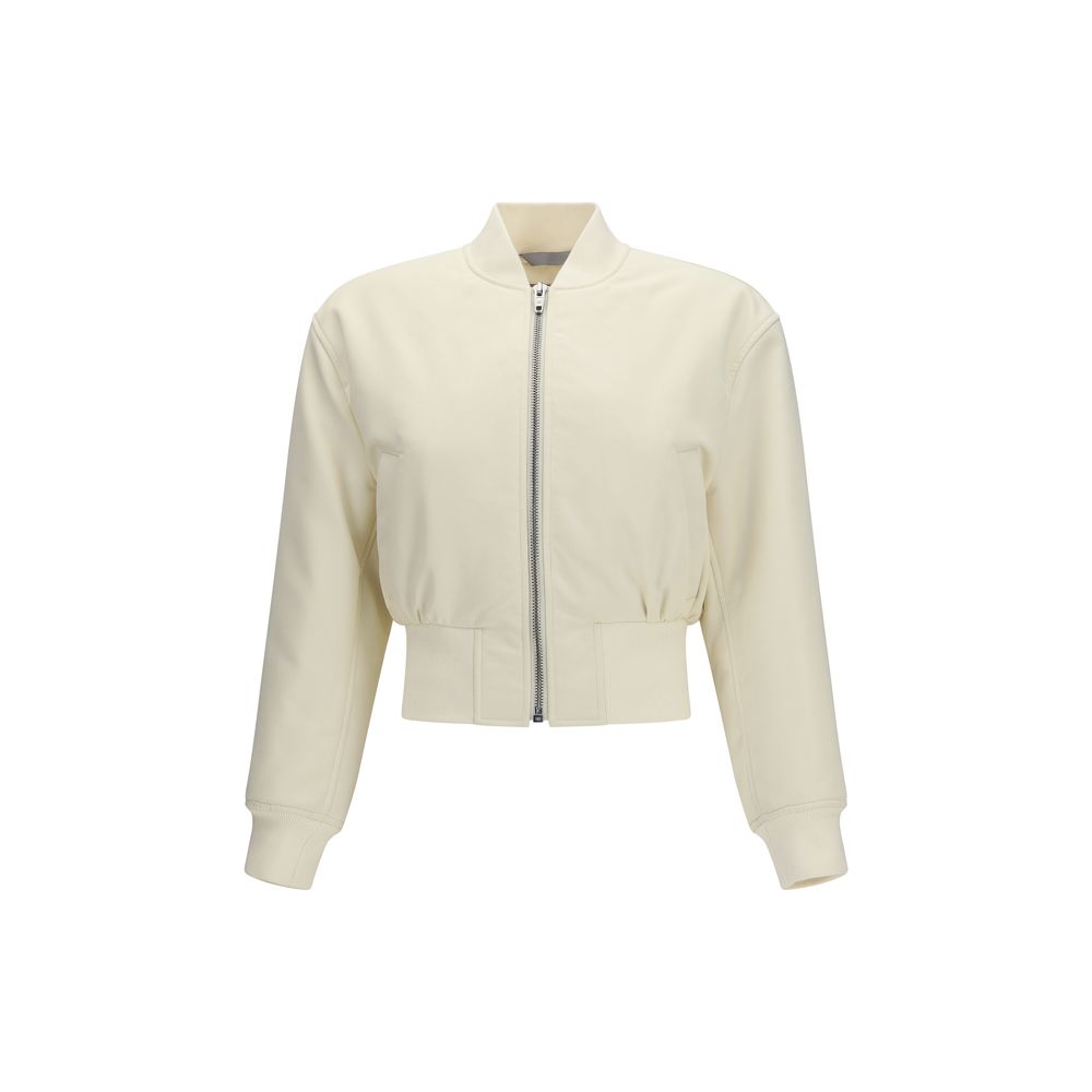 Cropped Bomber Jacket in technical faille