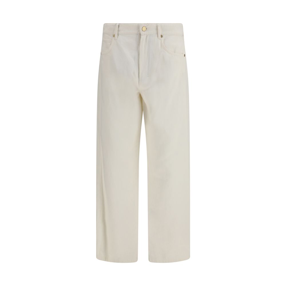 Cotton and linen Pants