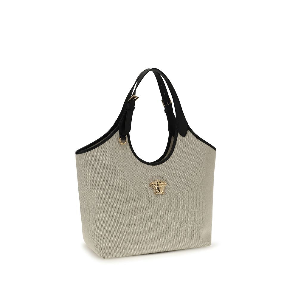 Tote Fabric Calf Leather