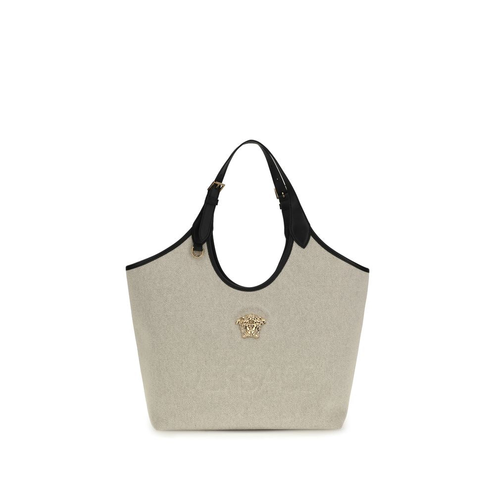 Tote Fabric Calf Leather