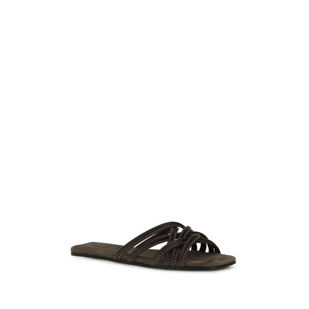 Flat leather Sandals