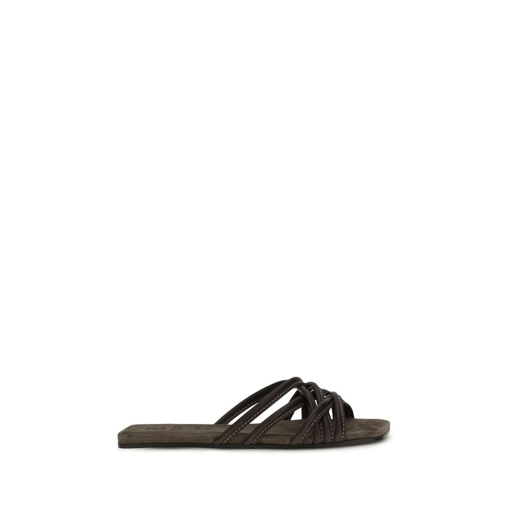 Flat leather Sandals