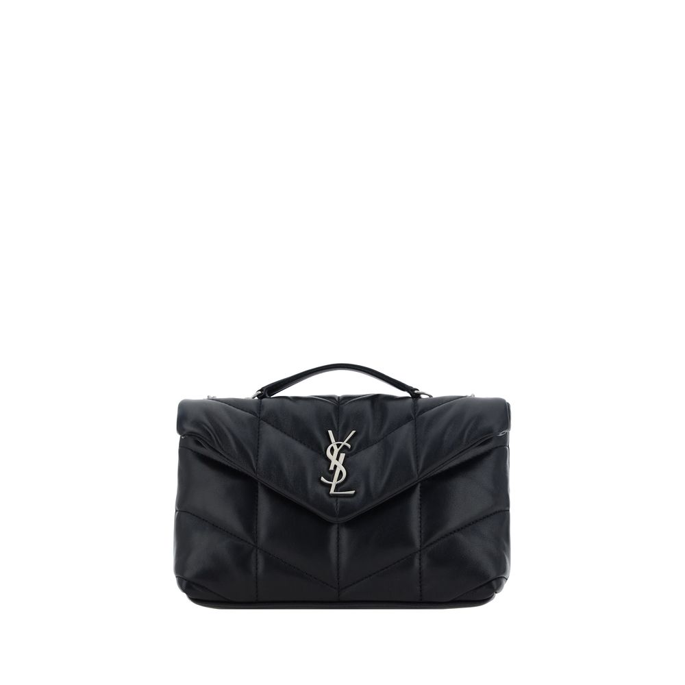 Gesteppte Leder-Schultertasche