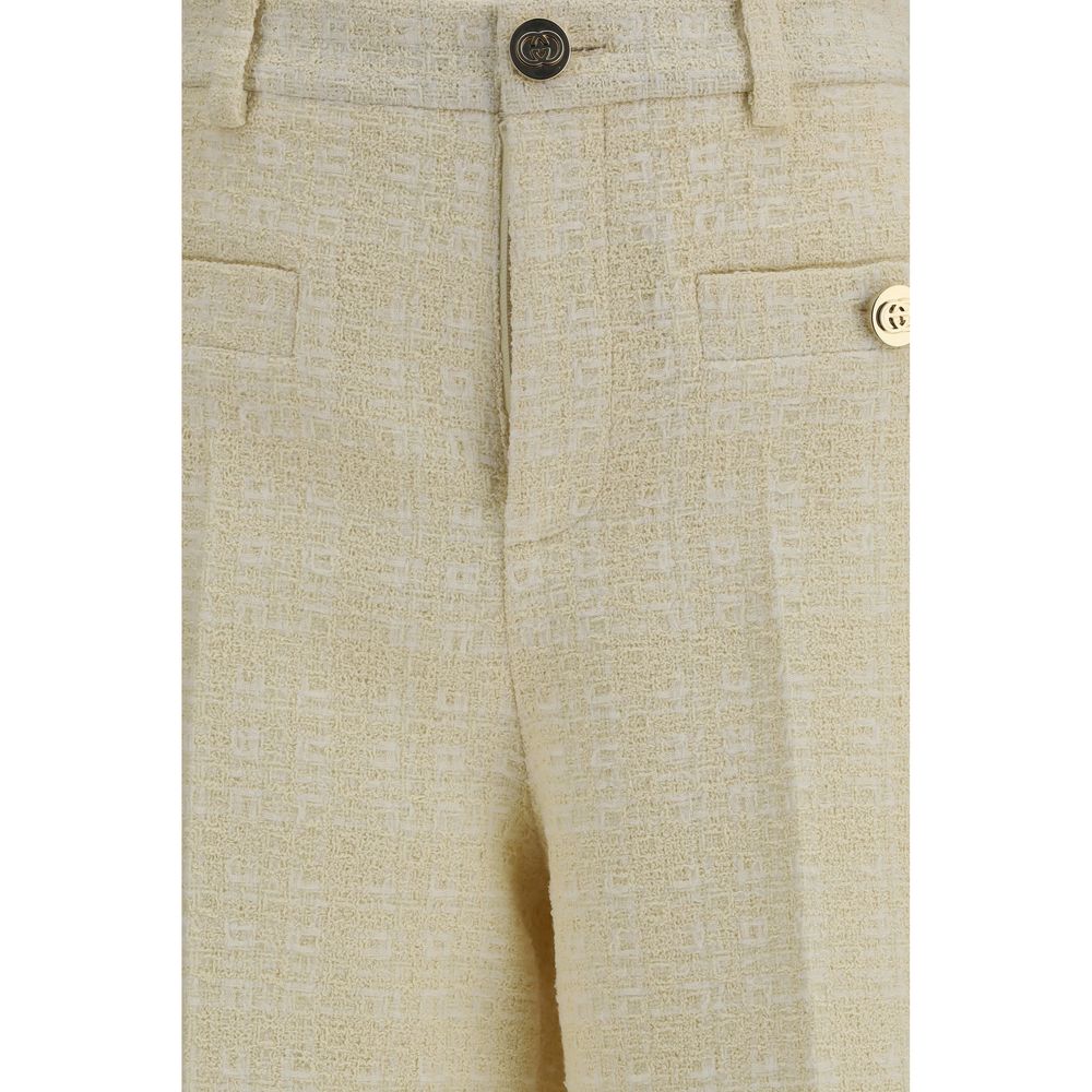 Cotton Tweed Check Pants
