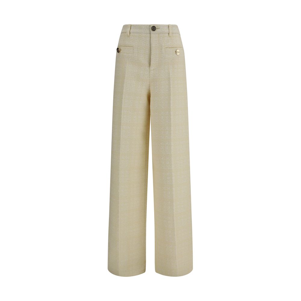 Cotton Tweed Check Pants