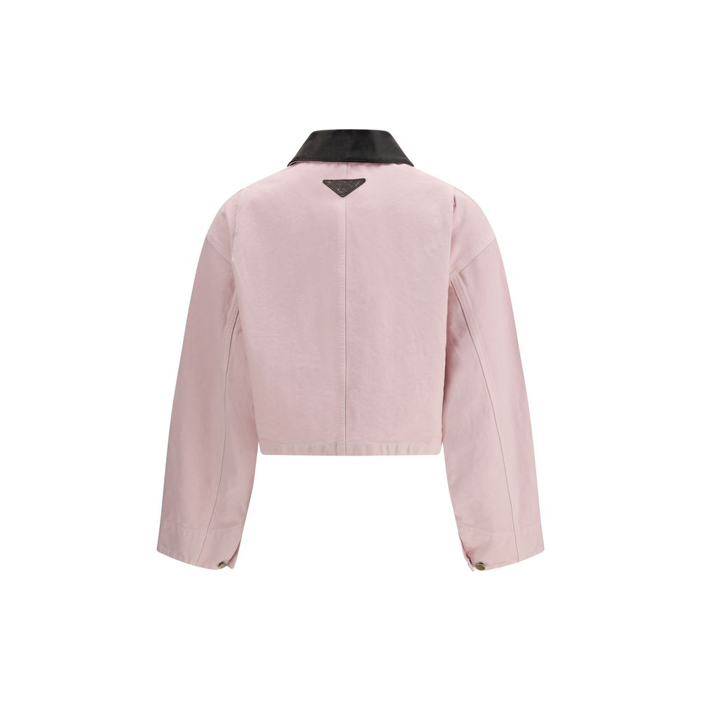Rosa Jeansjacke