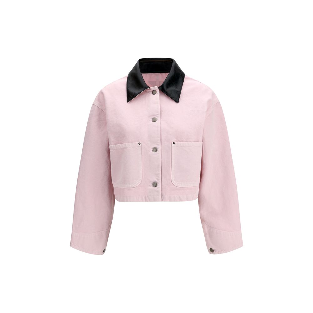 Rosa Jeansjacke