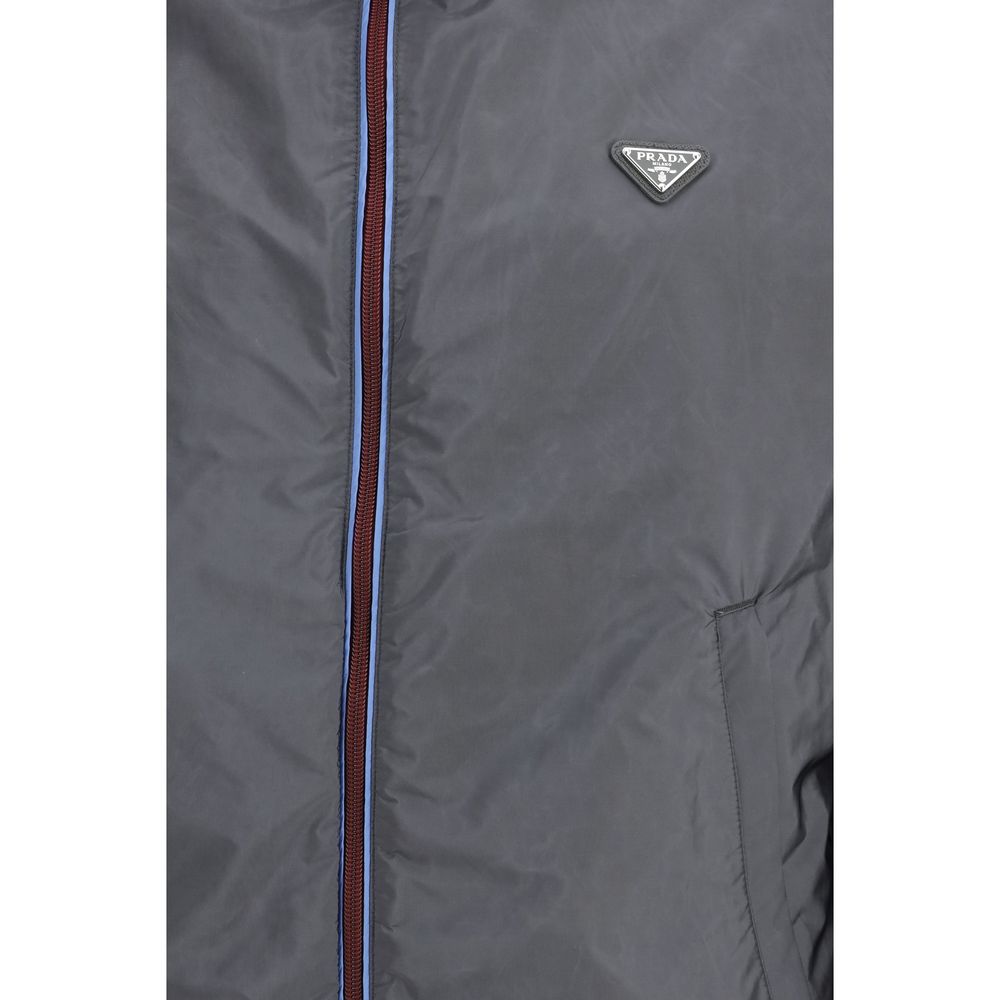 Nylonjacke mit hohem Kragen