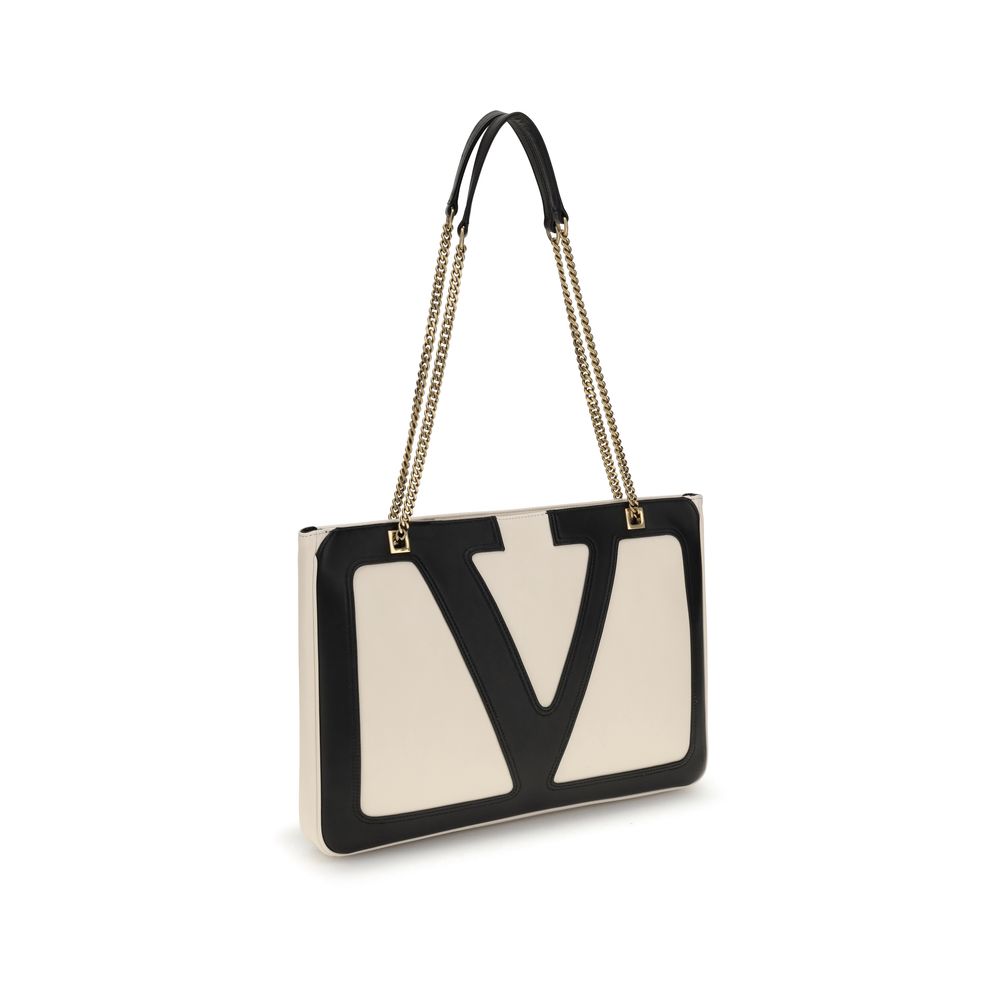 Borsa a tracolla media beige Viva Superstar