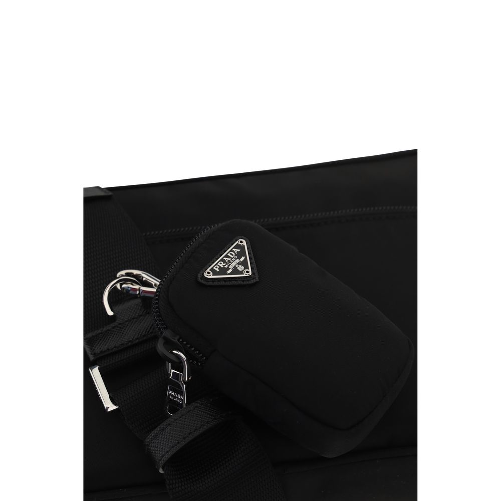 Re-Nylon Black Shoulder Bag