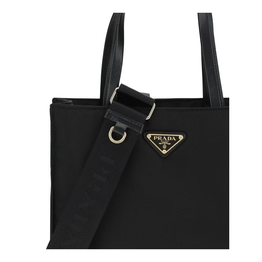 Schwarze Tragetasche aus Re-Nylon