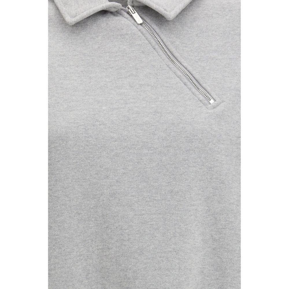 Sweatshirt mit schrägem Reißverschluss