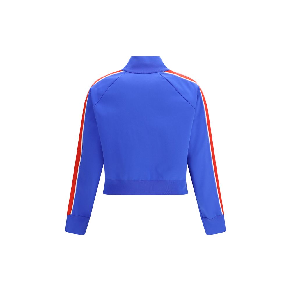 Blaues Sweatshirt mit Reißverschluss
