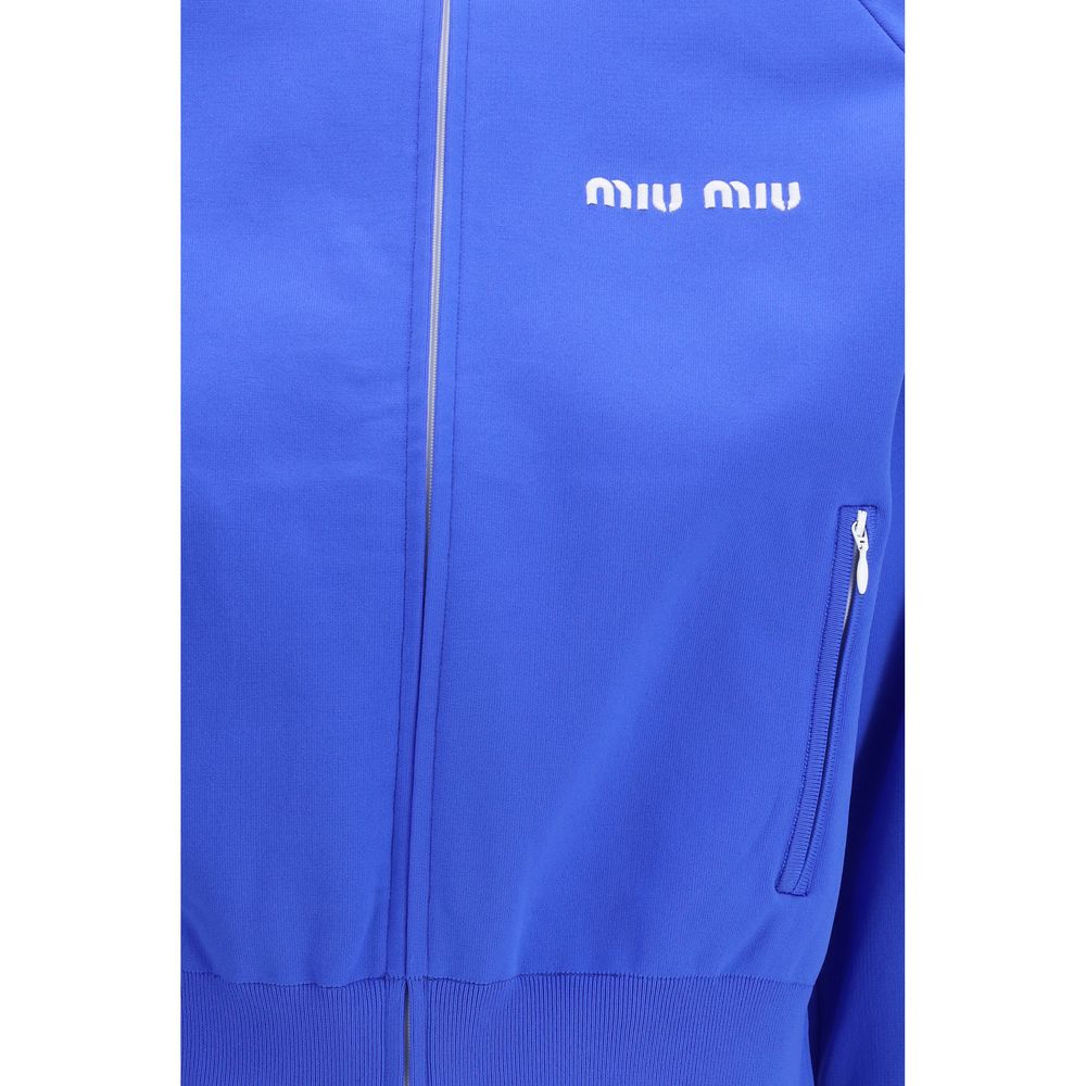 Blaues Sweatshirt mit Reißverschluss