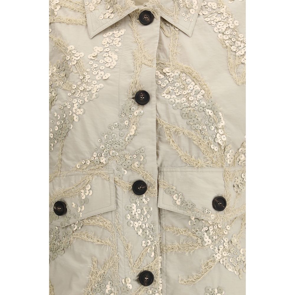 Giacca ricamata e con paillettes