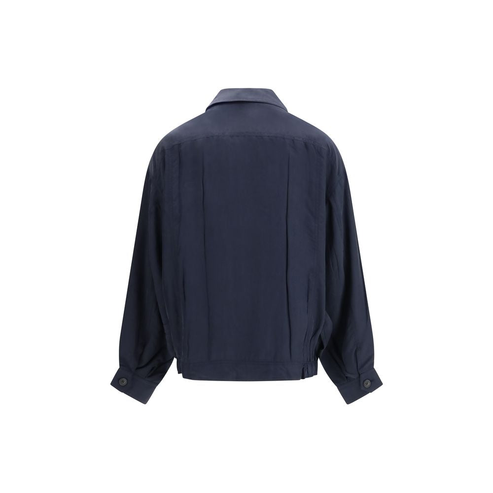 Blue Washed Silk Jacket