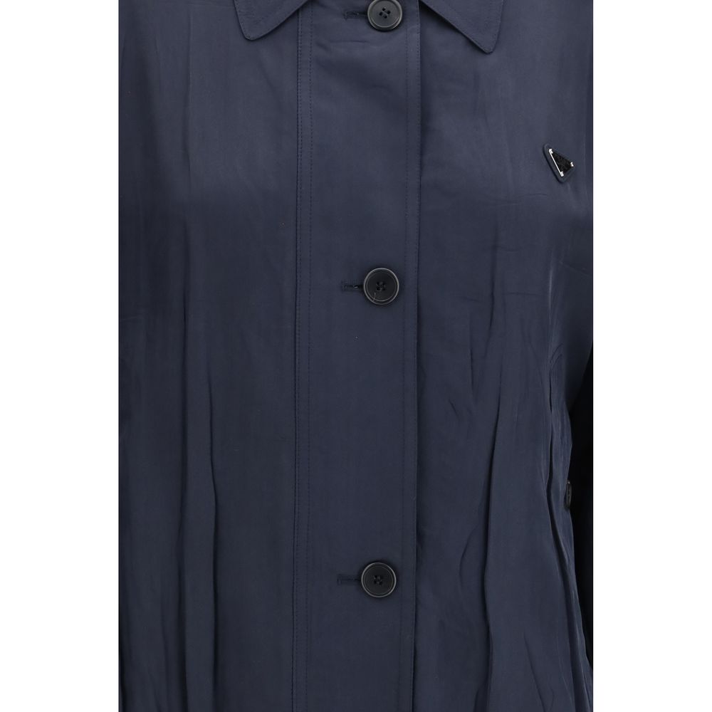 Blue Washed Silk Jacket