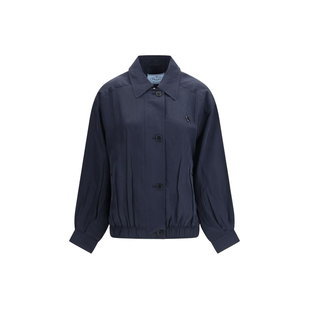 Blue Washed Silk Jacket
