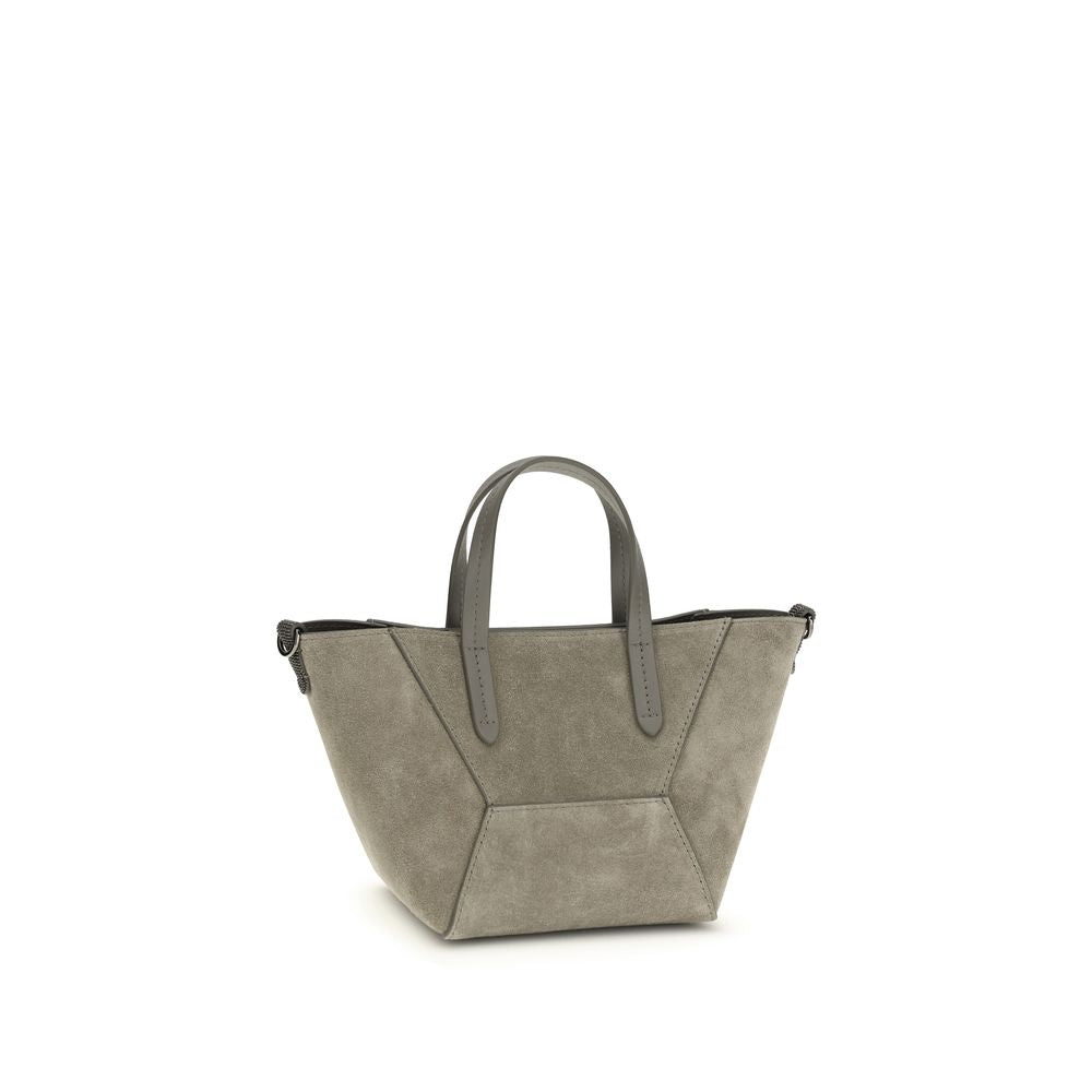 Borsa a tracolla in pelle scamosciata