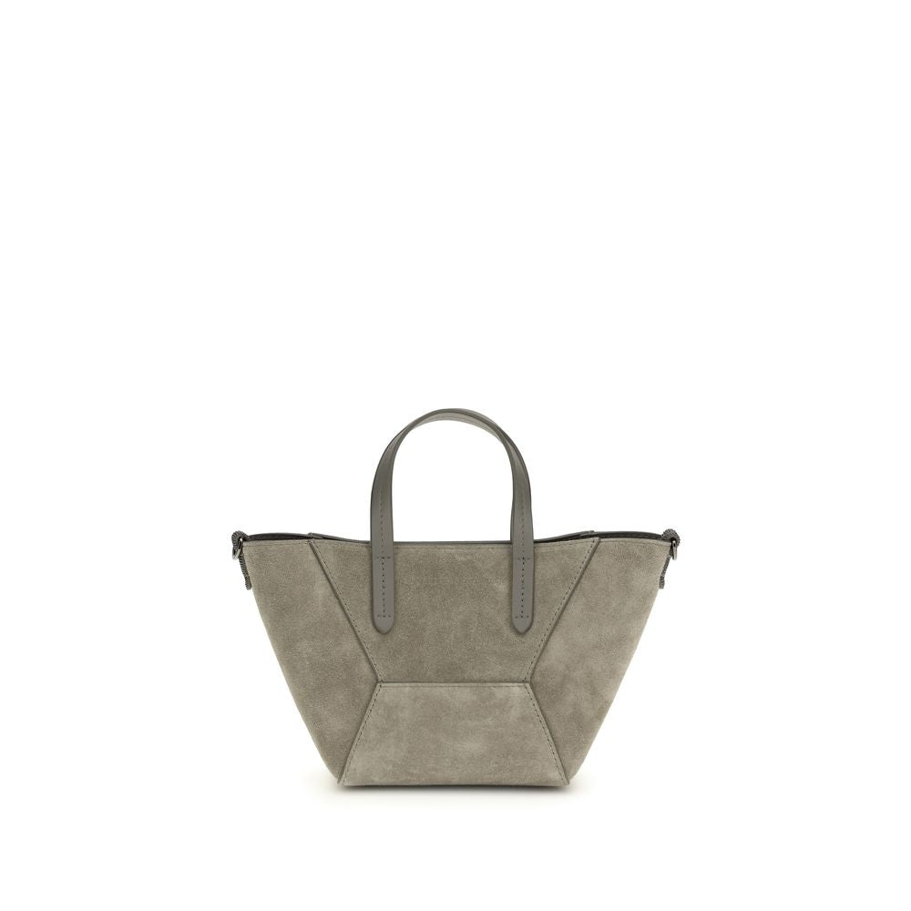 Borsa a tracolla in pelle scamosciata