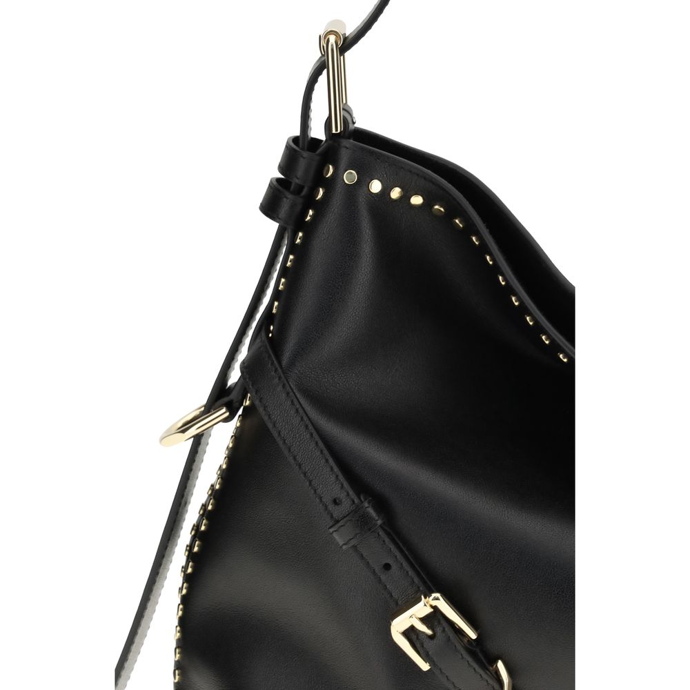 Large Voyou Shoulder Bag in Shiny Leather