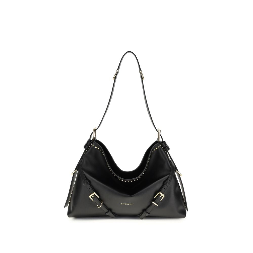 Large Voyou Shoulder Bag in Shiny Leather
