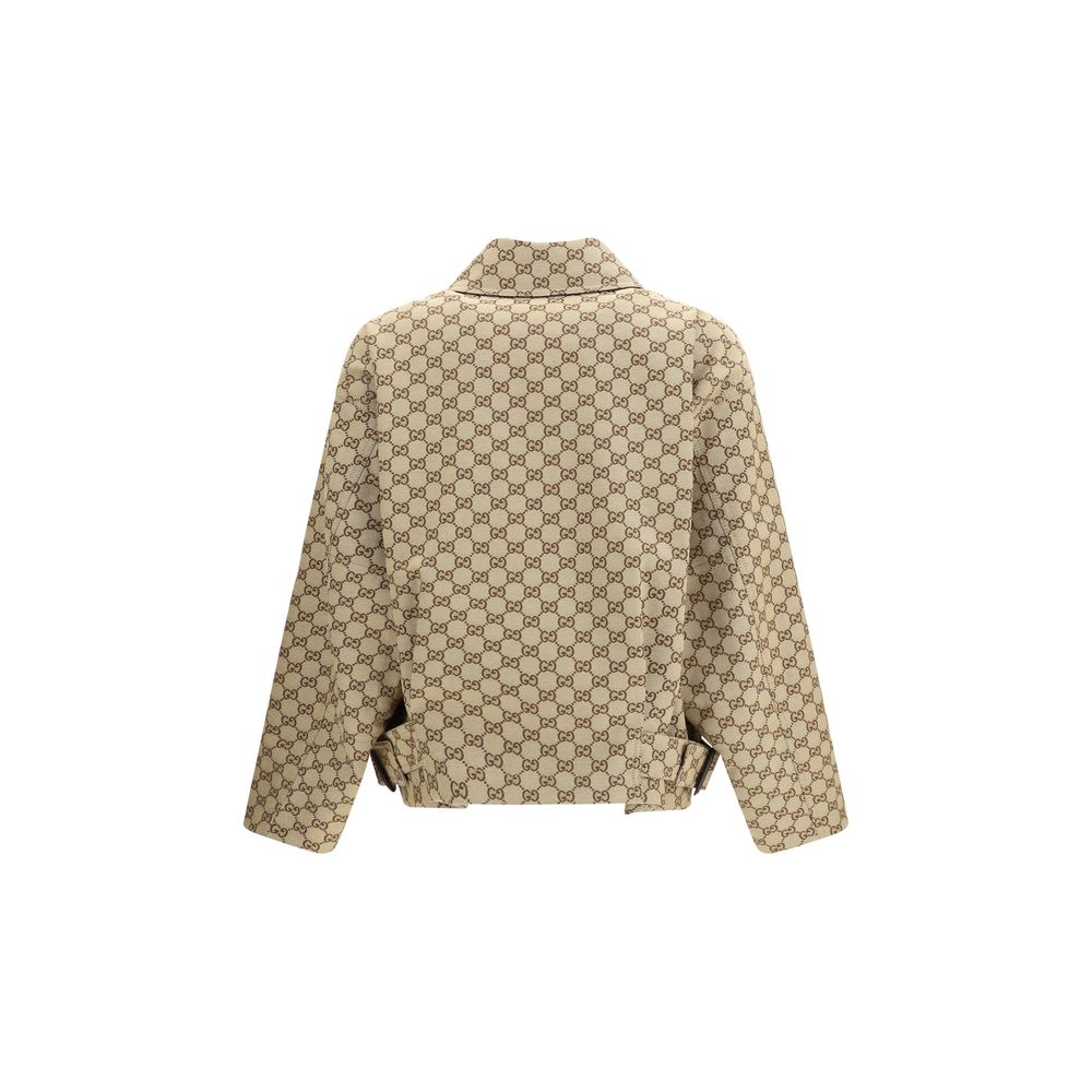 GG Canvas Bomber Jacket