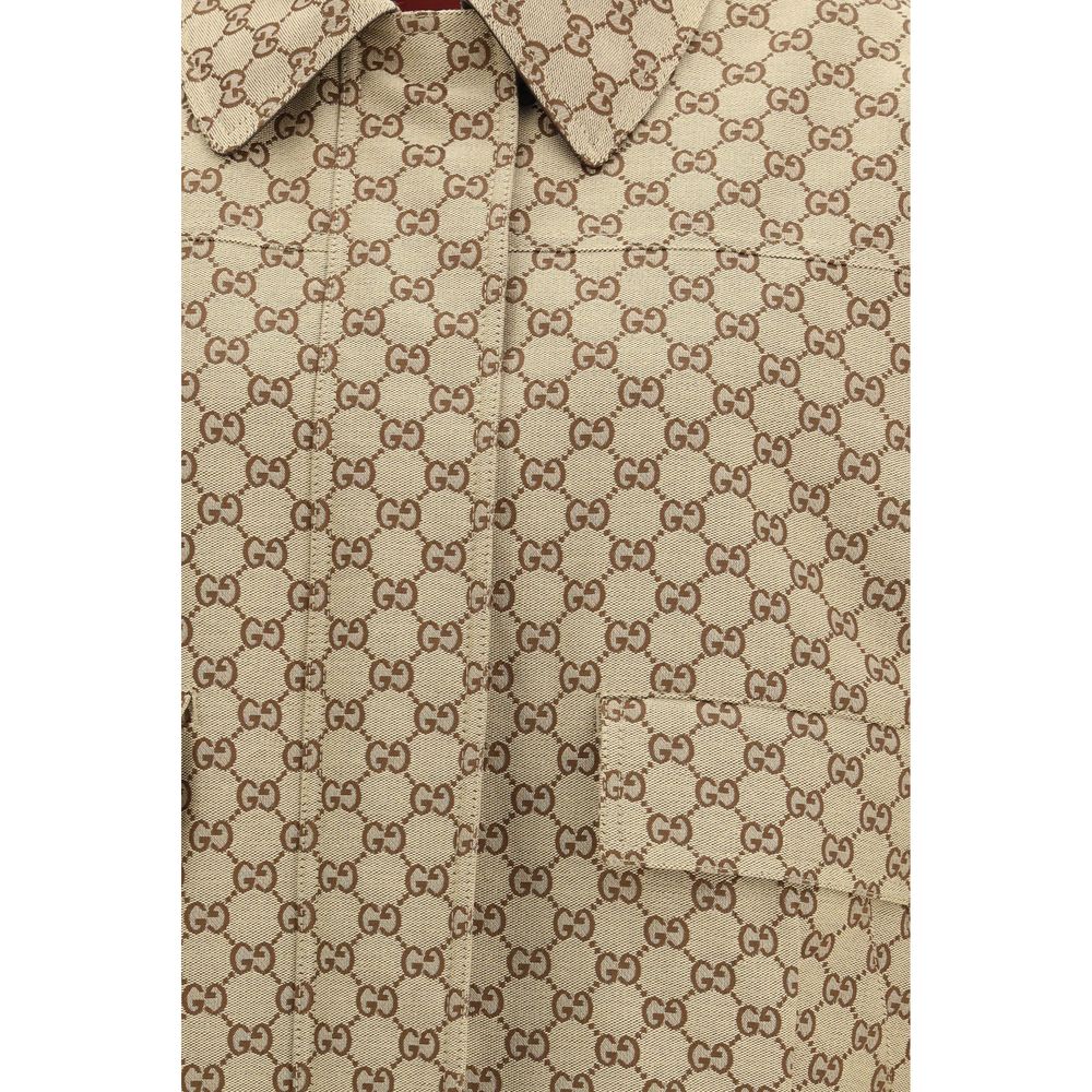 GG Canvas Bomber Jacket