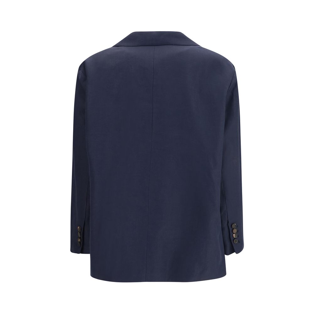 Fluid Viscose and Linen Twill Jacket
