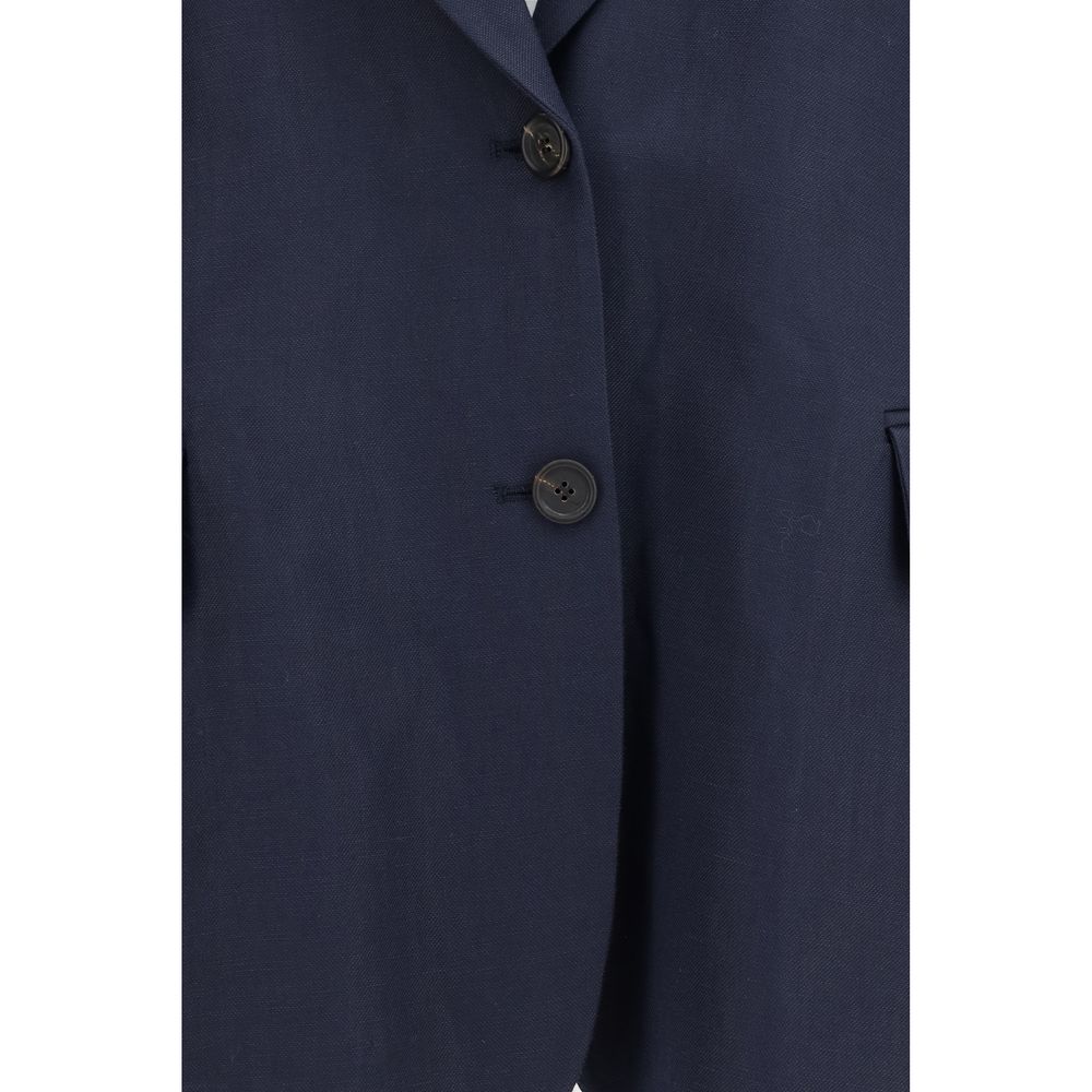 Fluid Viscose and Linen Twill Jacket